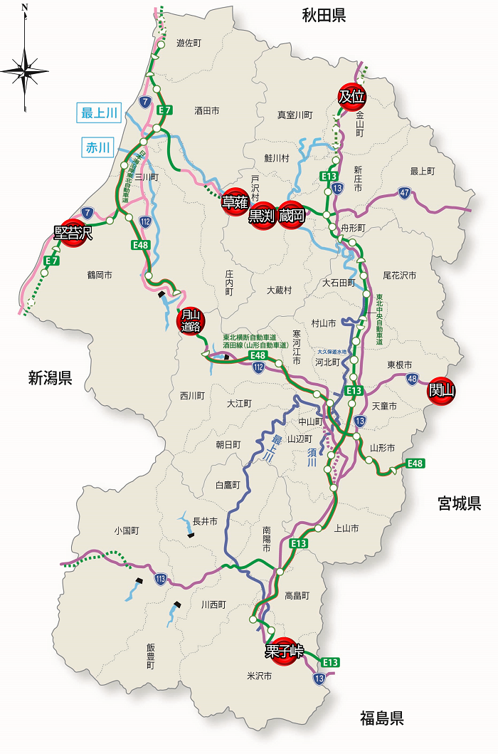 県内地図（大雨）